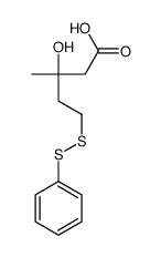 3-hydroxy-3-methyl-5-(phenyldisulfanyl)pentanoic acid Structure