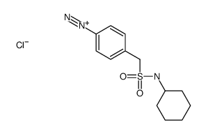 4-(cyclohexylsulfamoylmethyl)benzenediazonium,chloride Structure