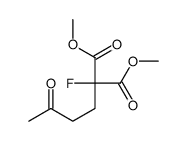 dimethyl 2-fluoro-2-(3-oxobutyl)propanedioate Structure