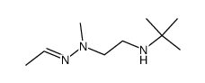 tert-Butyl-{2-[N'-eth-(E)-ylidene-N-methyl-hydrazino]-ethyl}-amine Structure