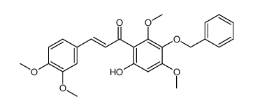 5'-benzyloxy-2'-hydroxy-3,4,4',6'-tetramethoxychalcone结构式