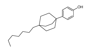4-(1-heptyl-4-bicyclo[2.2.2]octanyl)phenol结构式