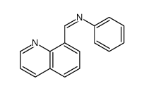 N-phenyl-1-quinolin-8-ylmethanimine Structure