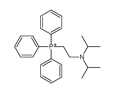 2-[di(propan-2-yl)amino]ethyl-triphenylphosphanium结构式