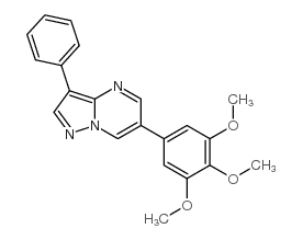 3-PHENYL-6-(3,4,5-TRIMETHOXY-PHENYL)-PYRAZOLO[1,5-A]PYRIMIDINE Structure