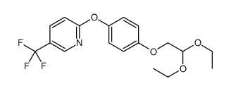 2-[4-(2,2-diethoxyethoxy)phenoxy]-5-(trifluoromethyl)pyridine结构式