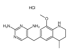 5-((8-methoxy-4-methyl-1,2,3,4-tetrahydroquinolin-6-yl)methyl)pyrimidine-2,4-diamine hydrochloride结构式