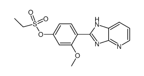 2-(2'-Methoxy-4'-ethanesulfonyloxy-phenyl)-imidazo[4,5-b]pyridine结构式