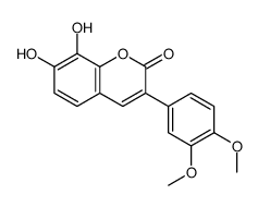 3-(3,4-dimethoxyphenyl)-7,8-dihydroxychromen-2-one结构式