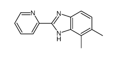 4,5-dimethyl-2-pyridin-2-yl-1H-benzimidazole结构式