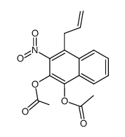 4-allyl-3-nitronaphthalene-1,2-diyl diacetate Structure