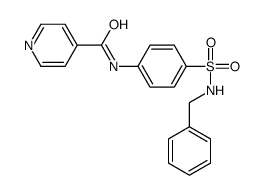 N-[4-(benzylsulfamoyl)phenyl]pyridine-4-carboxamide结构式