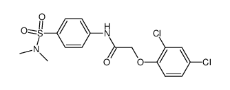 N4-(2',4'-Dichlorophenoxyacetyl)-N,N-dimethylsulfanilamide Structure