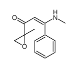 3-(methylamino)-1-(2-methyloxiran-2-yl)-3-phenylprop-2-en-1-one结构式