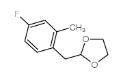 4-FLUORO-2-METHYL (1,3-DIOXOLAN-2-YLMETHYL)BENZENE Structure