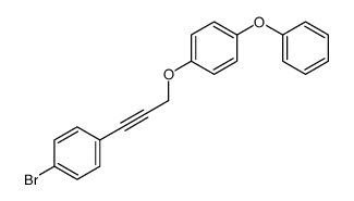 1-bromo-4-[3-(4-phenoxyphenoxy)prop-1-ynyl]benzene结构式