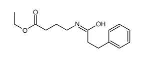 ethyl 4-(3-phenylpropanoylamino)butanoate结构式