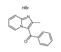 3-Benzoyl-2-methylimidazo<1,2-a>pyridine hydrobromide结构式