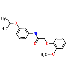 N-(3-Isopropoxyphenyl)-2-(2-methoxyphenoxy)acetamide Structure