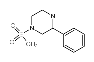 1-methylsulfonyl-3-phenylpiperazine Structure