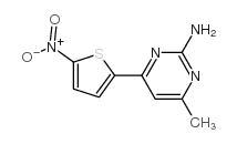 4-(5-硝基-2-噻吩)-6-甲基嘧啶-2-胺结构式