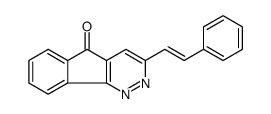 3-(2-phenylethenyl)indeno[1,2-c]pyridazin-5-one结构式