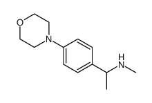 Methyl-[1-(4-morpholin-4-yl-phenyl)-ethyl]-amine结构式