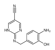 2-[(4-amino-3-hydroxyphenyl)methylamino]pyrimidine-5-carbonitrile结构式