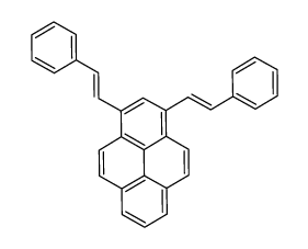 1,3-bis(2-phenylethenyl)pyrene Structure