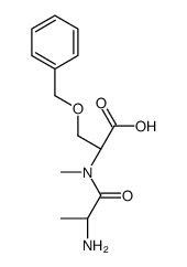 (2S)-2-[[(2S)-2-aminopropanoyl]-methylamino]-3-phenylmethoxypropanoic acid结构式
