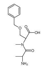 (2S)-2-[[(2S)-2-aminopropanoyl]-methylamino]-3-phenylmethoxypropanoic acid Structure