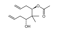 acetic acid 1-allyl-3-hydroxy-2,2-dimethyl-hex-5-enyl ester结构式