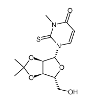 2',3'-O-isopropylidene-3-methyl-2-thiouridine结构式