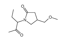 4-(methoxymethyl)-1-(2-oxopentan-3-yl)pyrrolidin-2-one结构式