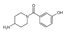 Methanone, (4-amino-1-piperidinyl)(3-hydroxyphenyl) Structure