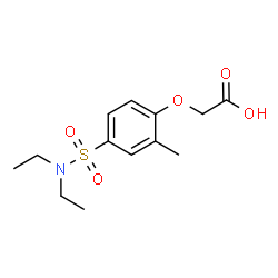 (4-DIETHYLSULFAMOYL-2-METHYL-PHENOXY)-ACETIC ACID Structure
