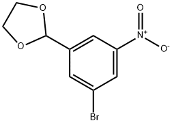 2-(3-Bromo-5-nitro-phenyl)-[1,3]dioxolane结构式