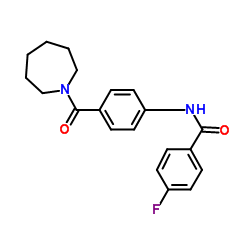 N-[4-(1-Azepanylcarbonyl)phenyl]-4-fluorobenzamide结构式