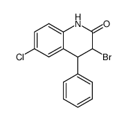 3-bromo-6-chloro-4-phenyl-3,4-dihydroquinolin-2(1H)-one Structure