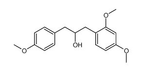 1-(2,4-dimethoxyphenyl)-3-(4-methoxyphenyl)propan-2-ol结构式
