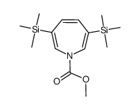 N-carbomethoxy-3,6-bis(trimethylsilyl)-1H-azepine结构式