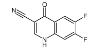 6,7-二氟-4-氧代-1,4-二氢喹啉-3-甲腈结构式