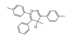 (1Z,3E)-N1,2-dichloro-2-methyl-3-phenyl-N3,1-di-p-tolylpropane-1,3-diimine结构式
