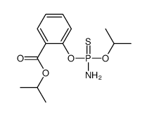 propan-2-yl 2-[amino(propan-2-yloxy)phosphinothioyl]oxybenzoate结构式