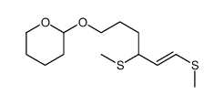 2-[4,6-bis(methylsulfanyl)hex-5-enoxy]oxane Structure