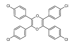 tetrakis(4-chlorophenyl)-1,4-dioxine Structure