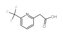 (6-Trifluoromethyl-pyridin-2-yl)-acetic acid Structure