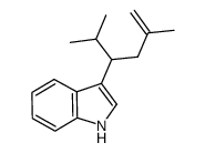 3-(3-methyl-1-isopropylbut-3-enyl)-1H-indole结构式