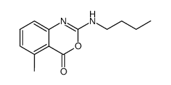 2-n-butylamino-5-methyl-4H-3,1-benzoxazin-4-one Structure