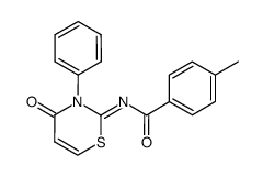 4'-methyl-N-[4-oxo-3-phenyl-3,4-dihydro[1,3]thiazin-(2Z)-ylidene]benzamide Structure